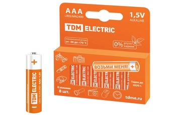   LR03 AAA Alkaline 1,5V PAK-8 TDM SQ1702-0004