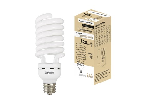 Лампа люминесцентная НЛ-HS-120 Вт-4000 К–Е40 Лампа люминесцентная НЛ-HS-120 Вт-4000 К–Е40