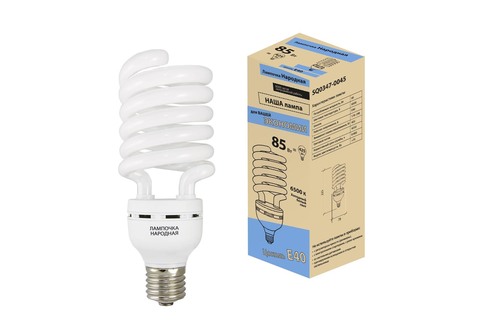 Лампа люминесцентная НЛ-HS-85 Вт-6500 К–Е40 Лампа люминесцентная НЛ-HS-85 Вт-6500 К–Е40