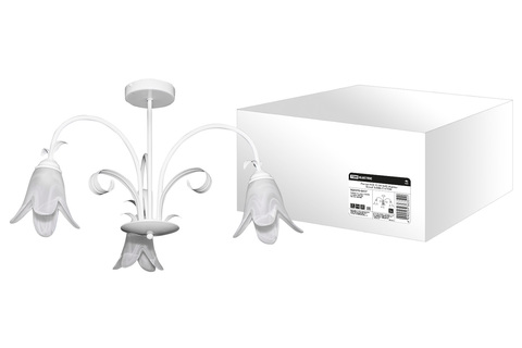 Люстра НCБ-12-04-3х40 «Адель» белый 3х40Вт E14 TDM Люстра НCБ-12-04-3х40 «Адель» белый 3х40Вт E14 TDM