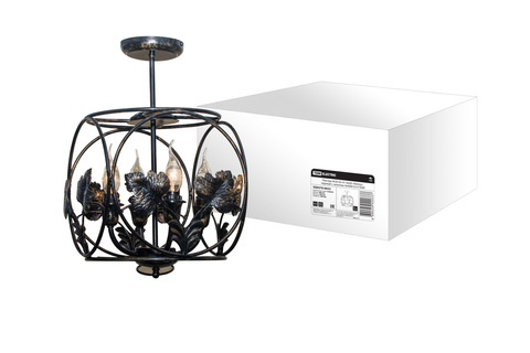 Люстра НСБ-05-01-4х40 «Киото» черный с золотом 4х40Вт E14 TDM Люстра НСБ-05-01-4х40 «Киото» черный с золотом 4х40Вт E14 TDM