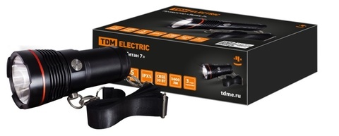 Прожектор «Титан 7», 30 Вт CREE 3600 лм, 4х18650, IPX5, Type-C, TDM Прожектор «Титан 7», 30 Вт CREE 3600 лм, 4х18650, IPX5, Type-C, TDM